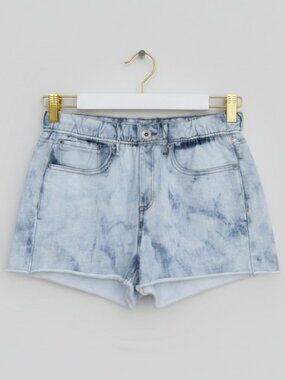 rag & bone Light Wash Tie-Dye Denim miramar Shorts